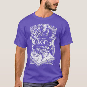 Book Wyrm BookWyrm Dragon Reading Lover Distressed T-Shirt