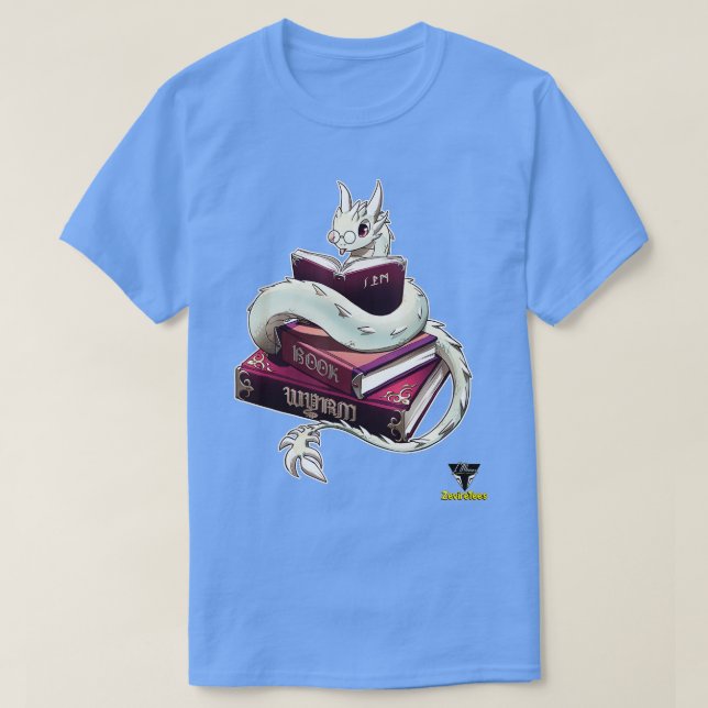 Book Wyrm  T-Shirt (Design Front)