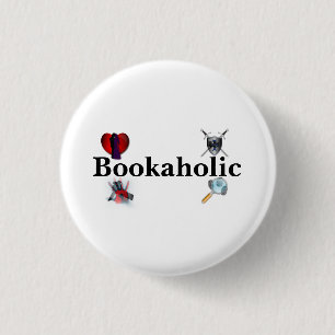 Bookaholic Button