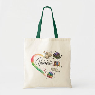 Bookaholic Heart Tote Bag