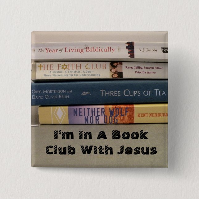 bookclub 15 cm square badge (Front)