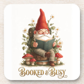 Booked and Busy Reading Gnome Coaster