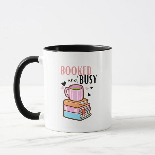 Booked & Brewing Book Lover Mug (Left)