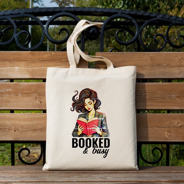 Booked & Busy Avid Book Reader Club Women's Tote Bag (Booked & Busy Avid Book Reader Club Women's Tote Bag
)