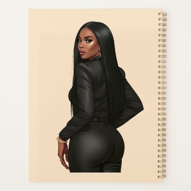 Booked, Busy, & Bossed Up! Planner (Back)