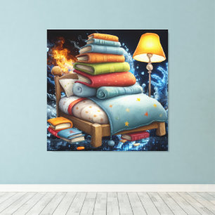 Booked for the Night Canvas Print