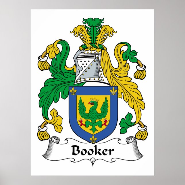 Booker Family Crest Poster (Front)