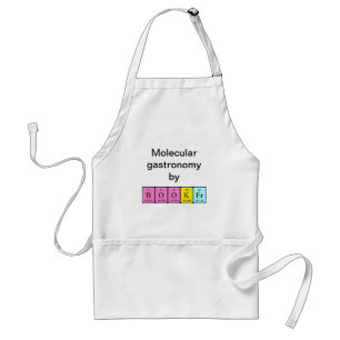 Booker periodic table name apron