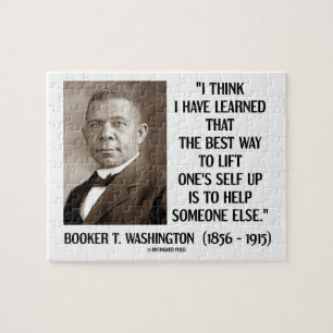 Booker T. Washington Best Way Lift One's Self Up Jigsaw Puzzle