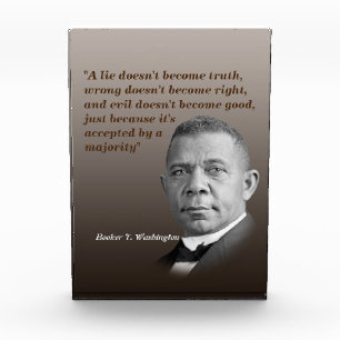 Booker T. Washington Quote On Truth, Right, Good Photo Block
