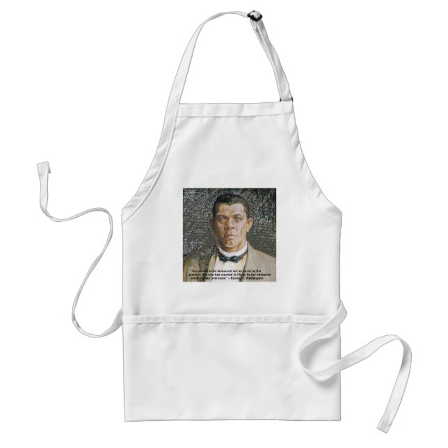 Booker T Washington & Success Quote Standard Apron (Front)
