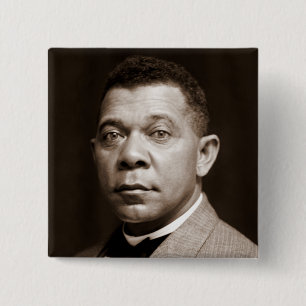Booker T. Washington The Great Accommodator 15 Cm Square Badge