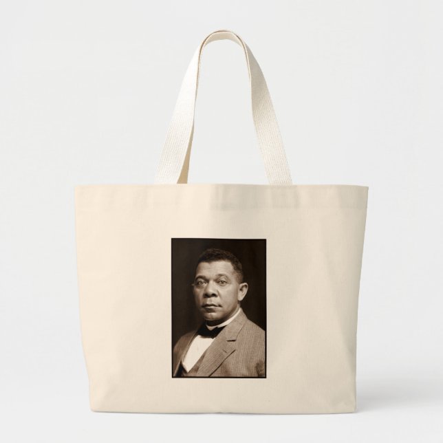 Booker T. Washington The Great Accommodator Large Tote Bag (Front)