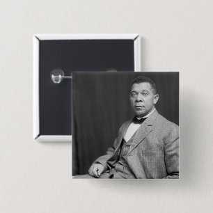 Booker Taliaferro Washington: Black Educator 15 Cm Square Badge