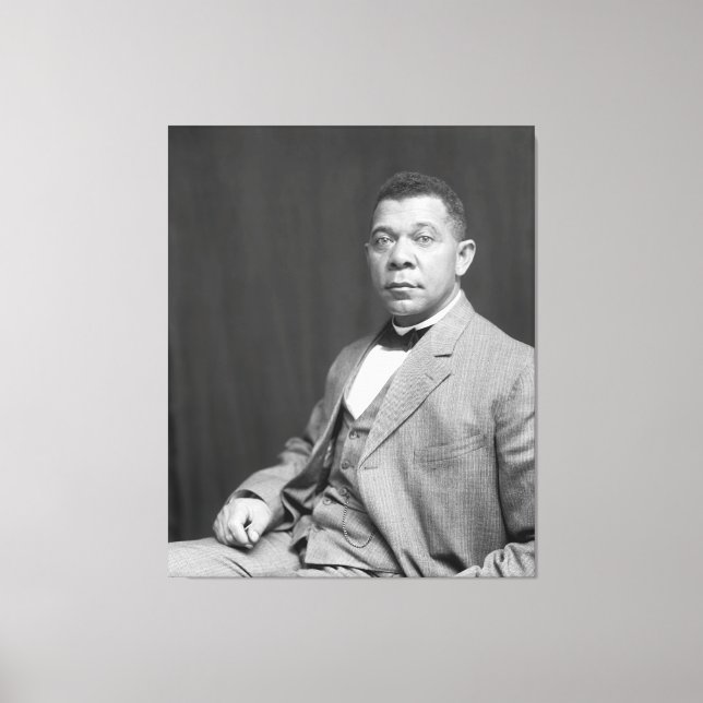 Booker Taliaferro Washington: Black Educator Canvas Print (Front)