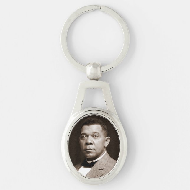 Booker Washington: African American Educator Key Ring (Front)