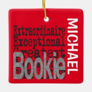Bookie Extraordinaire CUSTOM Ceramic Ornament