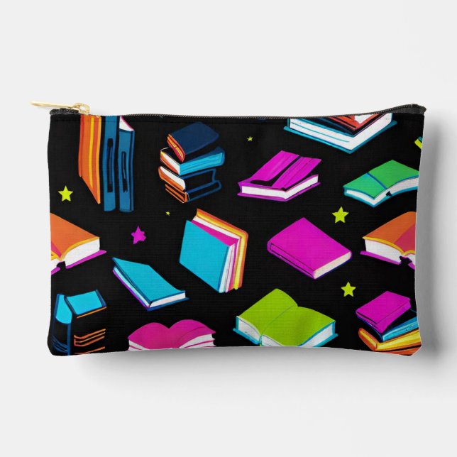 Booking It Colourful Accessory Pouch (Front)