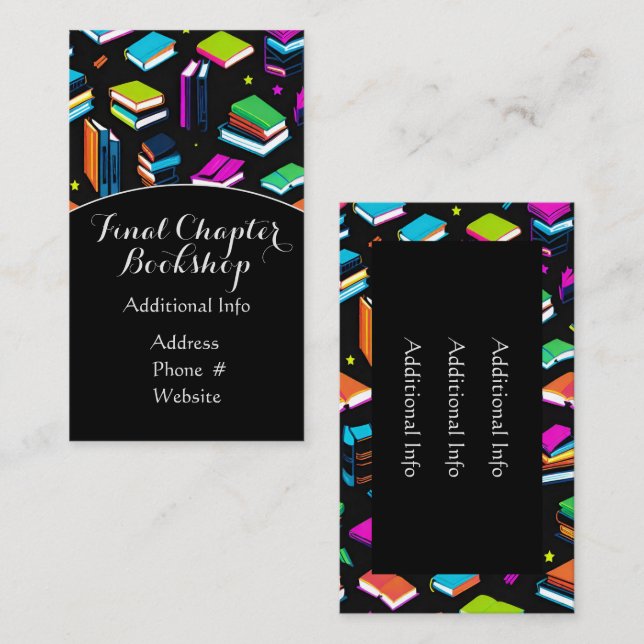 Booking It Colourful Business Card (Front/Back)