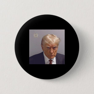 Booking Photo Of Donald Trump 6 Cm Round Badge