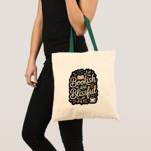 Bookish and Blissful Library Christmas Tote Bag