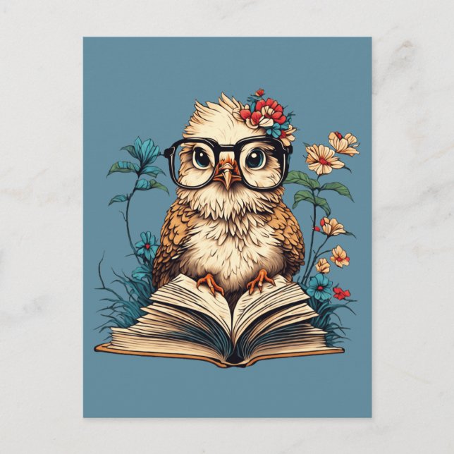 Bookish Bird Postcard (Front)