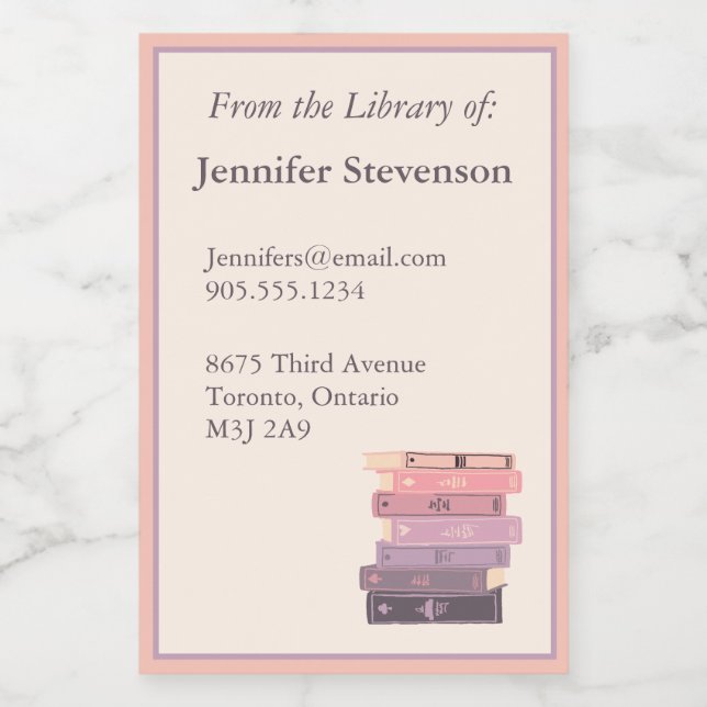 Bookish Bookplate Label (Single Label)