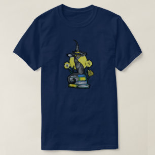 Bookish Cat Witch T-Shirt