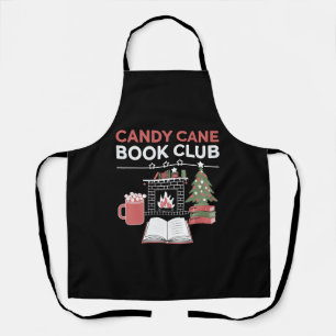 Bookish Christmas Candy Cane Book Club Bookish  Apron