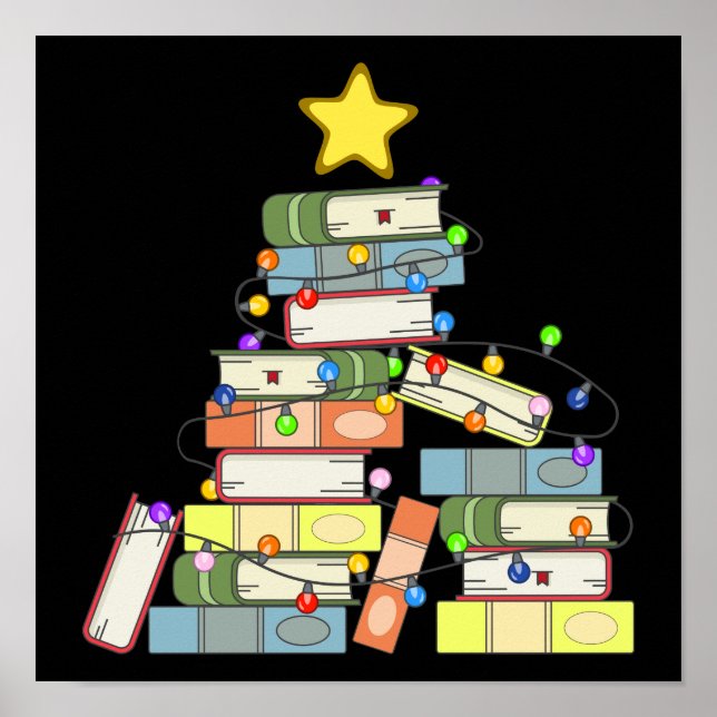 Bookish Christmas Tree I Poster (Front)