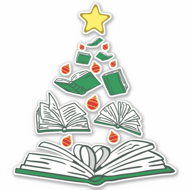 Bookish Christmas Tree III (Front)