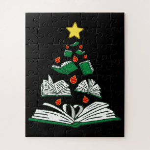 Bookish Christmas Tree III Jigsaw Puzzle