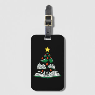 Bookish Christmas Tree III Luggage Tag