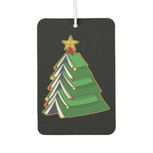 Bookish Christmas Tree IV Car Air Freshener