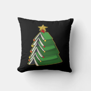 Bookish Christmas Tree IV Cushion