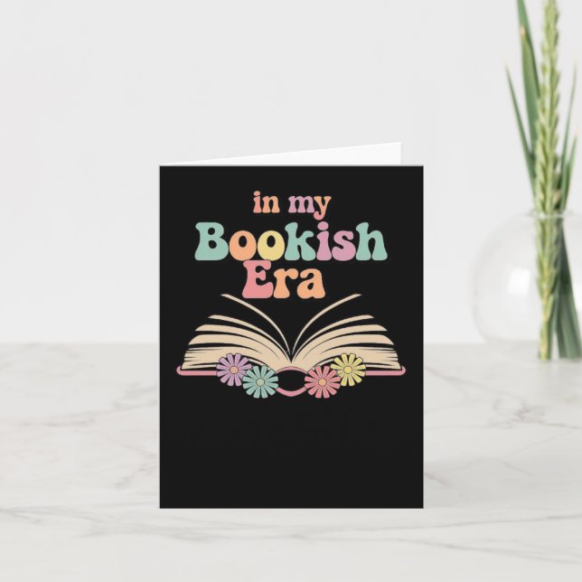 Bookish Era Aesthetic – Cute Reading Lover Design  Card (Front)