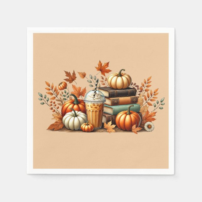 Bookish Fall Napkin (Front)