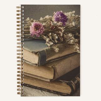 "Bookish Floral" Light Academia Aesthetic Journal