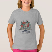 Bookish Floral Open Book T-Shirt