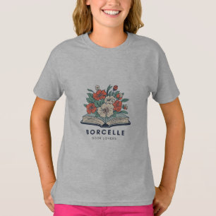 Bookish Floral Open Book T-Shirt