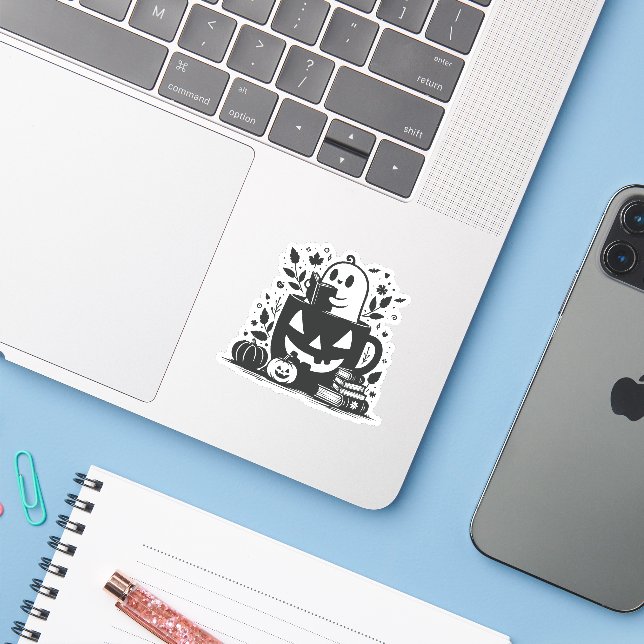 Bookish Halloween (Laptop w/ iPhone)