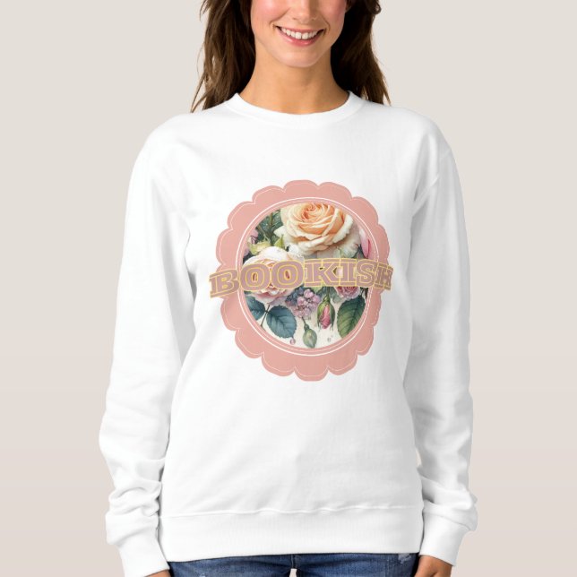 Bookish in Style Floral Foliage Sweatshirt (Front)
