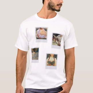 bookish ladies - paitings on polaroids set T-Shirt