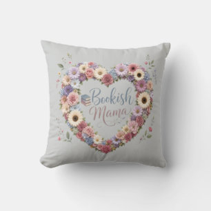 Bookish Mama – Floral Book Lover Mum Design Cushion