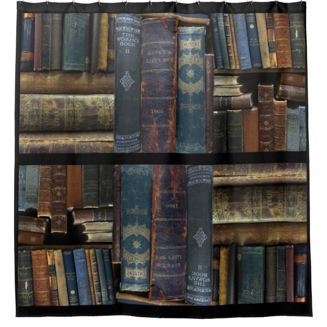 Bookish Shower Curtain (Front)