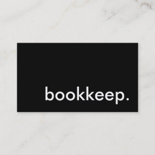 bookkeep. business card