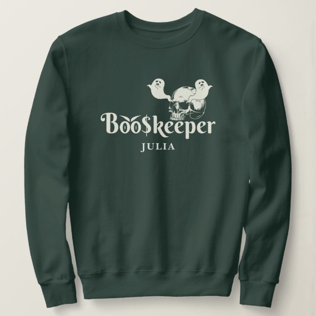 Bookkeeper Accounting Graduat Accountant Halloween Sweatshirt (Design Front)