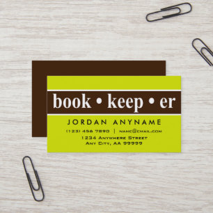 Bookkeeper Business Card