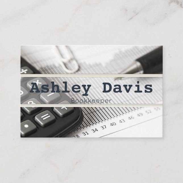 Bookkeeper business cards (Front)