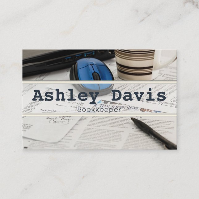 Bookkeeper business cards (Front)